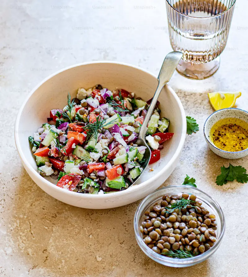 Salade de lentilles